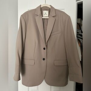 Anine Bing Taupe Quinn Blazer